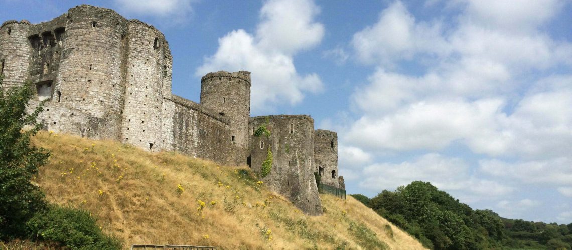 Kidwelly Castle is only a short walk away from the site